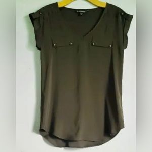 Express Military Style Embellished Tee